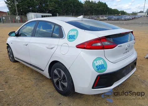 2017 Hyundai Ioniq Hybrid Sel из США, поврежденный, VIN KMHC75LC8HU021867